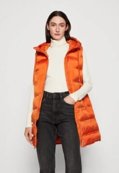 Tom Tailor Long Lightweight VestSmanicatoGold Flame Orange Donna Giacche E Blazer TO221U08H-H11 -Tom Tailor b6de9330dbe64cac91d500f70f0224e3