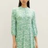 Tom Tailor Mit Allover-Blumenprint Vestito EstivoGreen Small Wavy Design Donna Vestiti TO221C0PW-M12 -Tom Tailor b6ffd61ecf0949538a4217a850c7a716