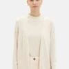Tom Tailor Offener CardiganDusty Beige Melange Donna Maglieria TO221I0UH-J11