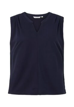 Tom Tailor Mit FaltenlegungTopNavy Midnight Blue Donna T-shirt E Top TO221E130-K11 -Tom Tailor b756dd81dd8b4be596c68840cdee2be0