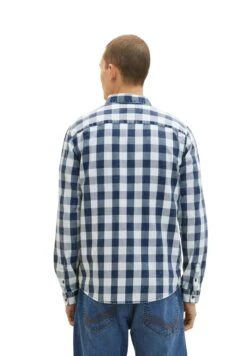 Tom Tailor Mit KaromusterCamiciaIndigo Blue Check Uomo Camicie TO222D0ZF-K13 -Tom Tailor b7cc8e402693471395abc94e28359f90