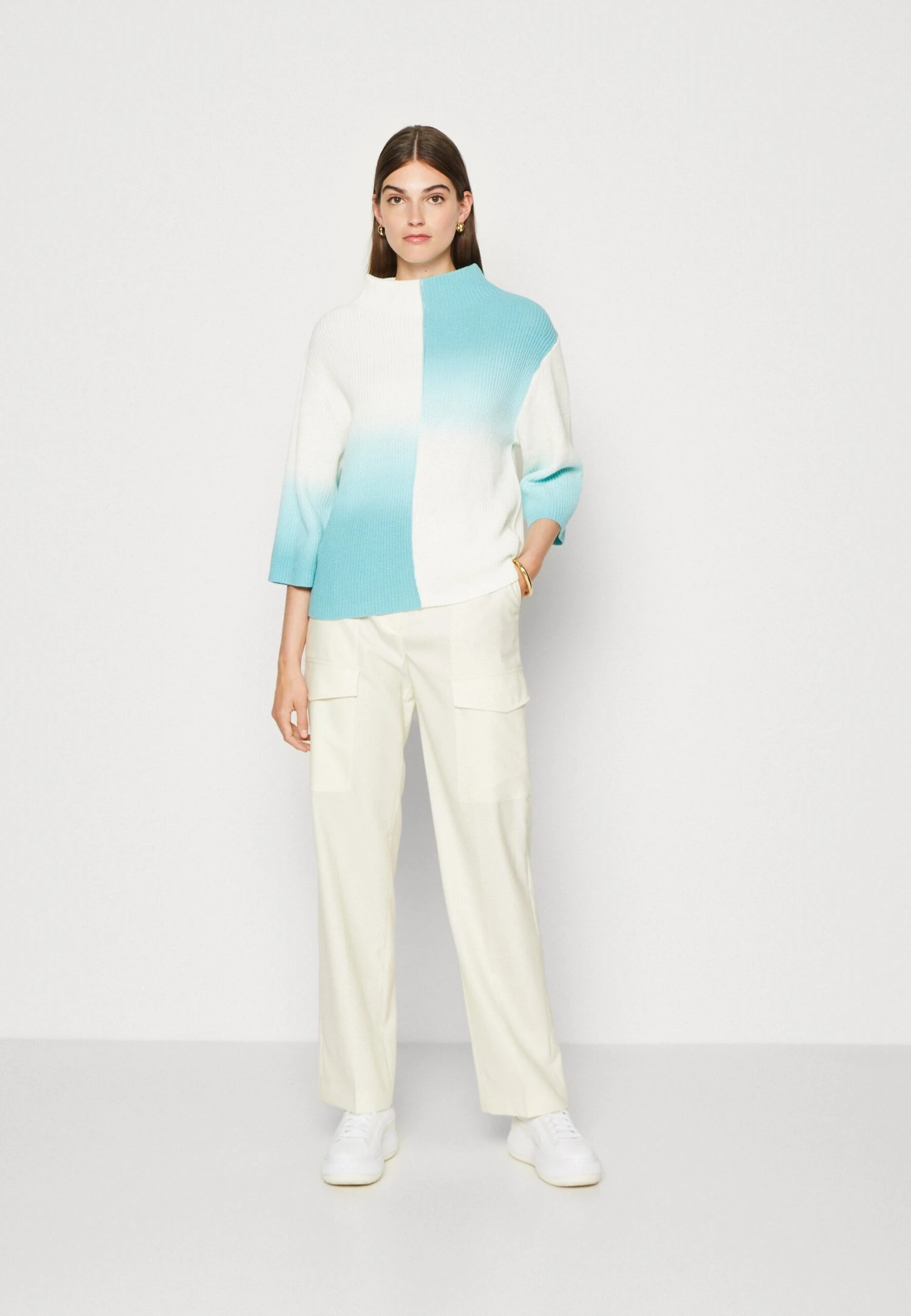 Tom Tailor Spray EffectMaglioneTeal/Offwhite Donna Maglieria TO221I0TP-T11 4 Tom Tailor Spray EffectMaglioneTeal/Offwhite Donna Maglieria TO221I0TP-T11 - immagine 2