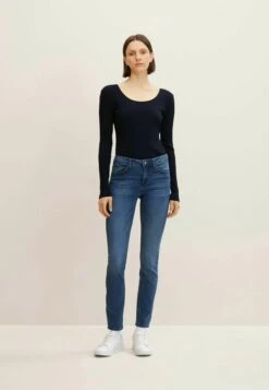 Tom Tailor Alexa Jeans Skinny FitDark Stone Wash Denim Donna Jeans TO221N0E6-K11