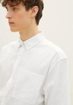 TOM TAILOR Denim CamiciaWhite Uomo Camicie TO722D0RS-A11 -Tom Tailor b84b1e2d48e5445fa2e8f2836211c84c