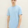 TOM TAILOR Denim T-Shirt BasicWashed Out Middle Blue Uomo T-shirt E Polo TO722O1AH-K12