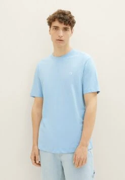 TOM TAILOR Denim T-Shirt BasicWashed Out Middle Blue Uomo T-shirt E Polo TO722O1AH-K12