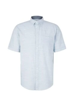 Tom Tailor Kurzarm Mit StrukturCamiciaWhite Blue Fil A Fil Dobby Uomo Camicie TO222D106-K12 -Tom Tailor b9b906f965e0400dbc147382174c0bc2