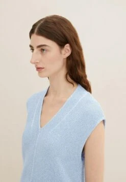 Tom Tailor In Melange-Optik - Top - Dreamy Blue Melange -Tom Tailor b9ce290b1a434a2687444d91a8528db2
