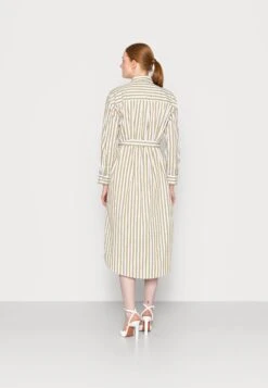 Tom Tailor Dress Striped PoplinVestito EstivoOlive White Vertical Stripe Donna Vestiti TO221C0N6-N11 -Tom Tailor ba8ccf0c6baa4499b48362554719dc0b