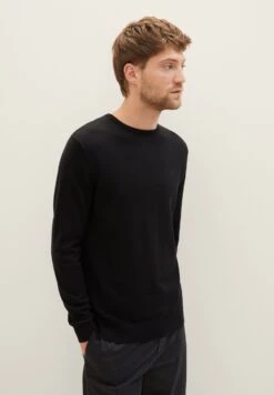 Tom Tailor Basic Crew Neck - Maglione - Black 11 Tom Tailor Basic Crew Neck - Maglione - Black -Tom Tailor bb0e4fab344e4f398020fd392a07bd4d