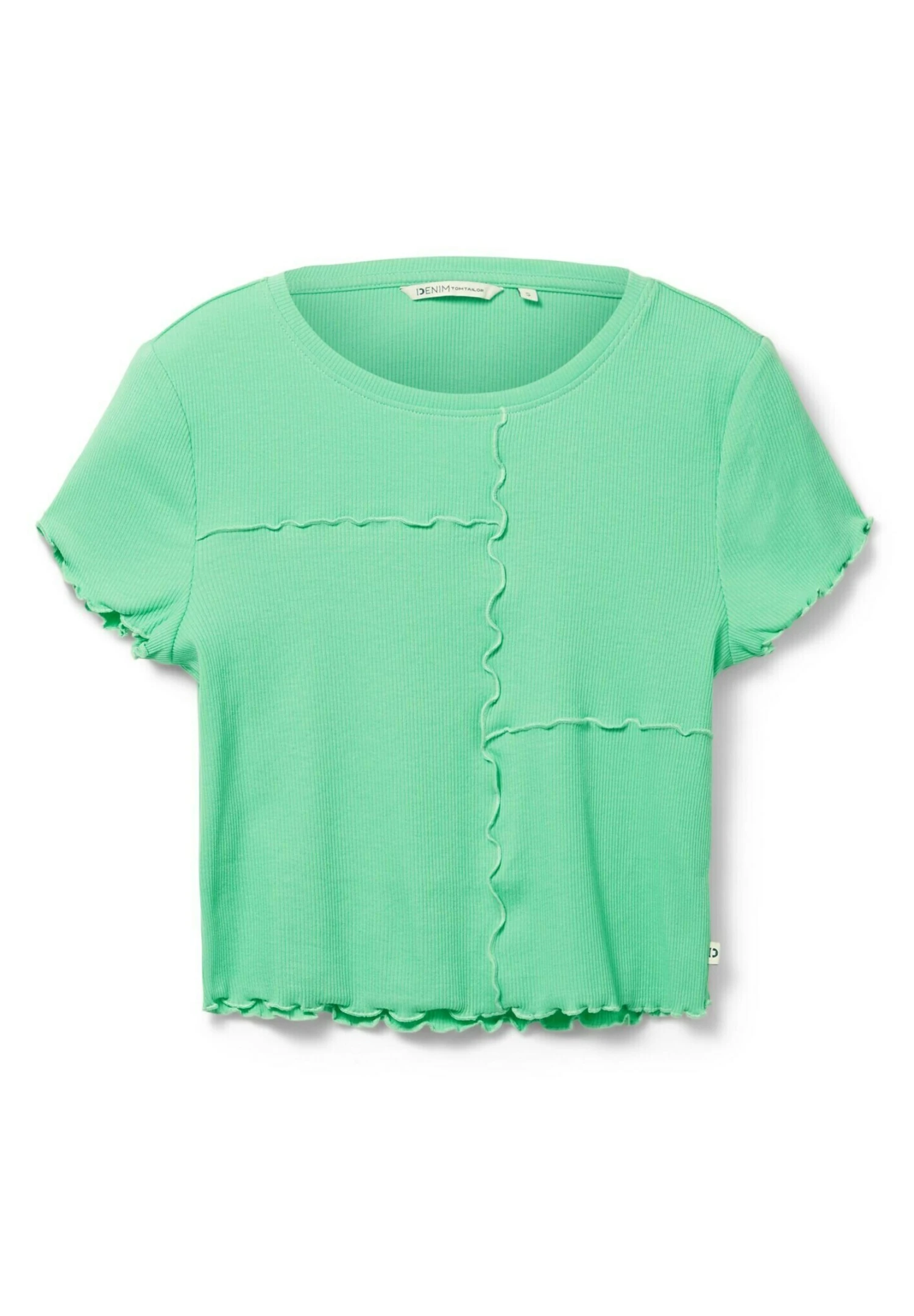 TOM TAILOR Denim Cropped Mit ZiernähtenT-Shirt Con StampaStrong Green Donna T-shirt E Top TO721D12T-M11 11 TOM TAILOR Denim Cropped Mit ZiernähtenT-Shirt Con StampaStrong Green Donna T-shirt E Top TO721D12T-M11 - immagine 9