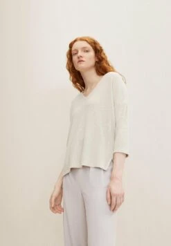 TOM TAILOR Denim Loose V NeckMaglioneCloud Grey Donna Maglieria TO721I0JC-C11