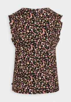 TOM TAILOR Denim With Volant Sleeve - Camicetta - Black -Tom Tailor be4d98fc925e4c85be4376ca111d9809