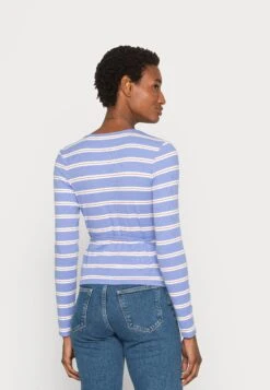 TOM TAILOR Denim Cropped Wrapped Maglietta A Manica LungaMid Blue Donna T-shirt E Top TO721D0ZJ-K12 -Tom Tailor be66349eab7a4a3aa38fb7307e853cbc
