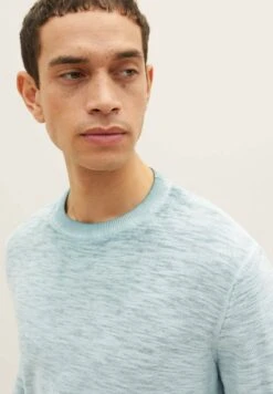Tom Tailor RundhalsMaglioneDeep Bluish Green Uomo Maglieria TO222Q0R5-P11 -Tom Tailor be86407775eb4330bd1deb1c391b4218