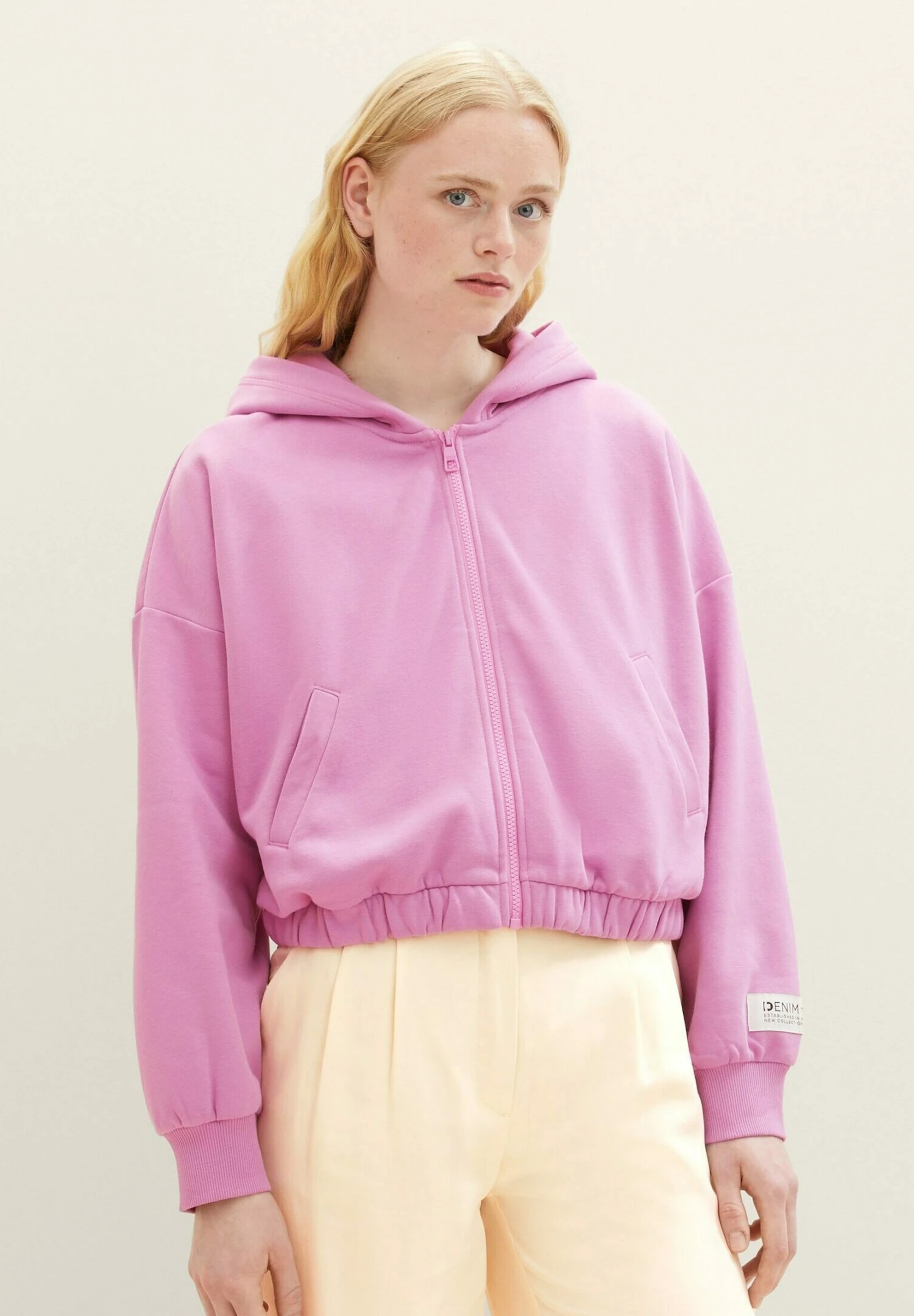 TOM TAILOR Denim Felpa Con ZipBlueberry Blush Donna Felpe TO721J0DB-I11 3 TOM TAILOR Denim Felpa Con ZipBlueberry Blush Donna Felpe TO721J0DB-I11