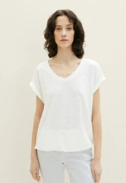 Tom Tailor T-Shirt BasicWhisper White Donna T-shirt E Top TO221D1J6-A11