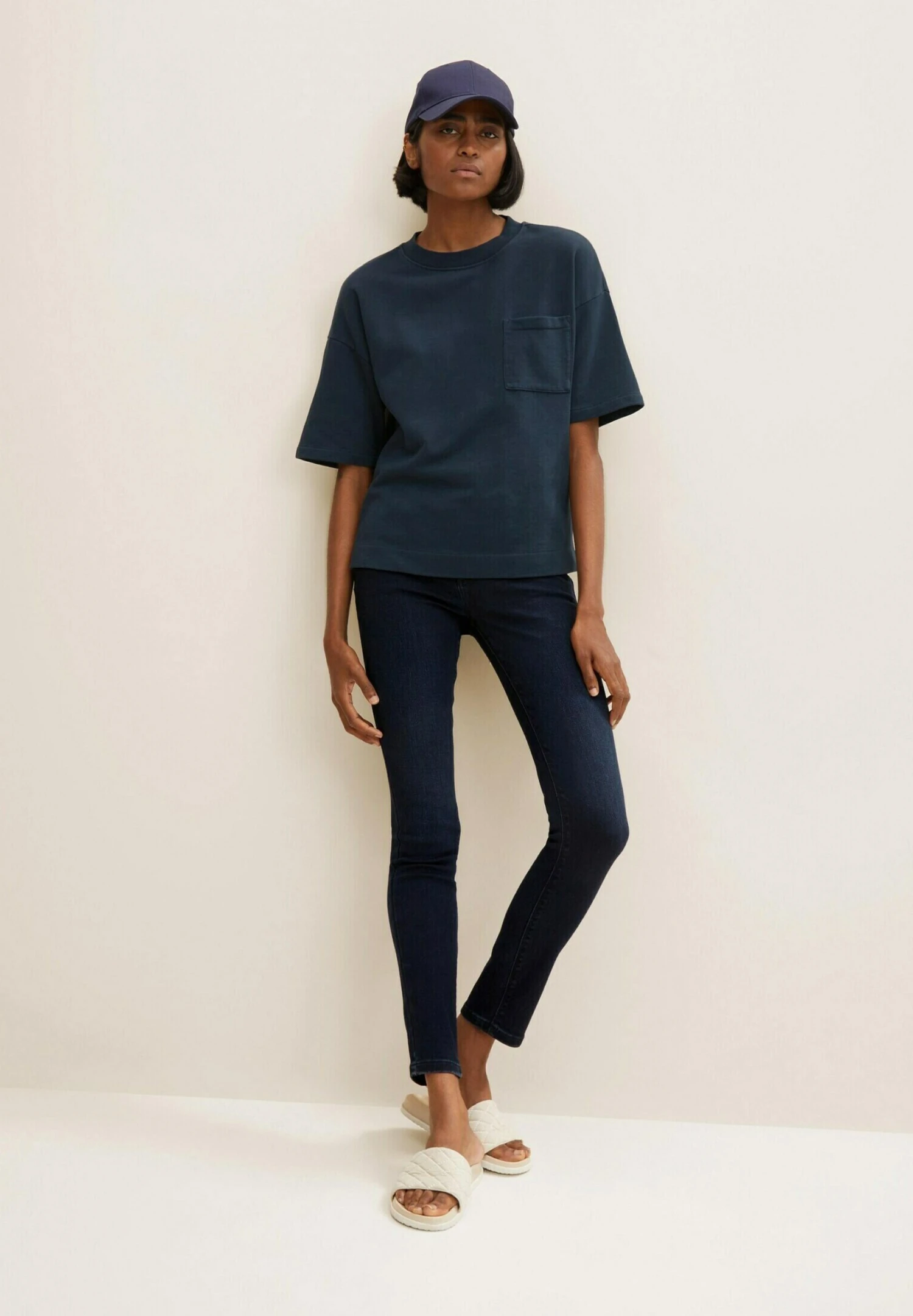 Tom Tailor Jeans Slim FitDark Stone Blue Black Denim Donna Jeans TO221N0EK-Q11 4 Tom Tailor Jeans Slim FitDark Stone Blue Black Denim Donna Jeans TO221N0EK-Q11 - immagine 2