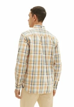 Tom Tailor Mit Karomuster - Camicia - Orange Green Check -Tom Tailor bfc971eca9984f9dbe2a1490f3fa7ed2