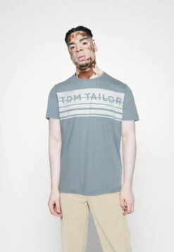 Tom Tailor PrintedT-Shirt Con StampaYonder Blue Uomo T-shirt E Polo TO222O18L-K11
