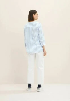 Tom Tailor StripedCamicettaDreamy Blue Offwhite Stripe Donna Camicie E Bluse TO221E0RL-K15 -Tom Tailor c0cf00cd7dad483d9ad0dd8ab36dc0ec