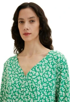 Tom Tailor GemustertesCamicettaGreen Floral Design Donna Camicie E Bluse TO221E15D-M11 -Tom Tailor c14cf67824624b8487d2c251d86afda2