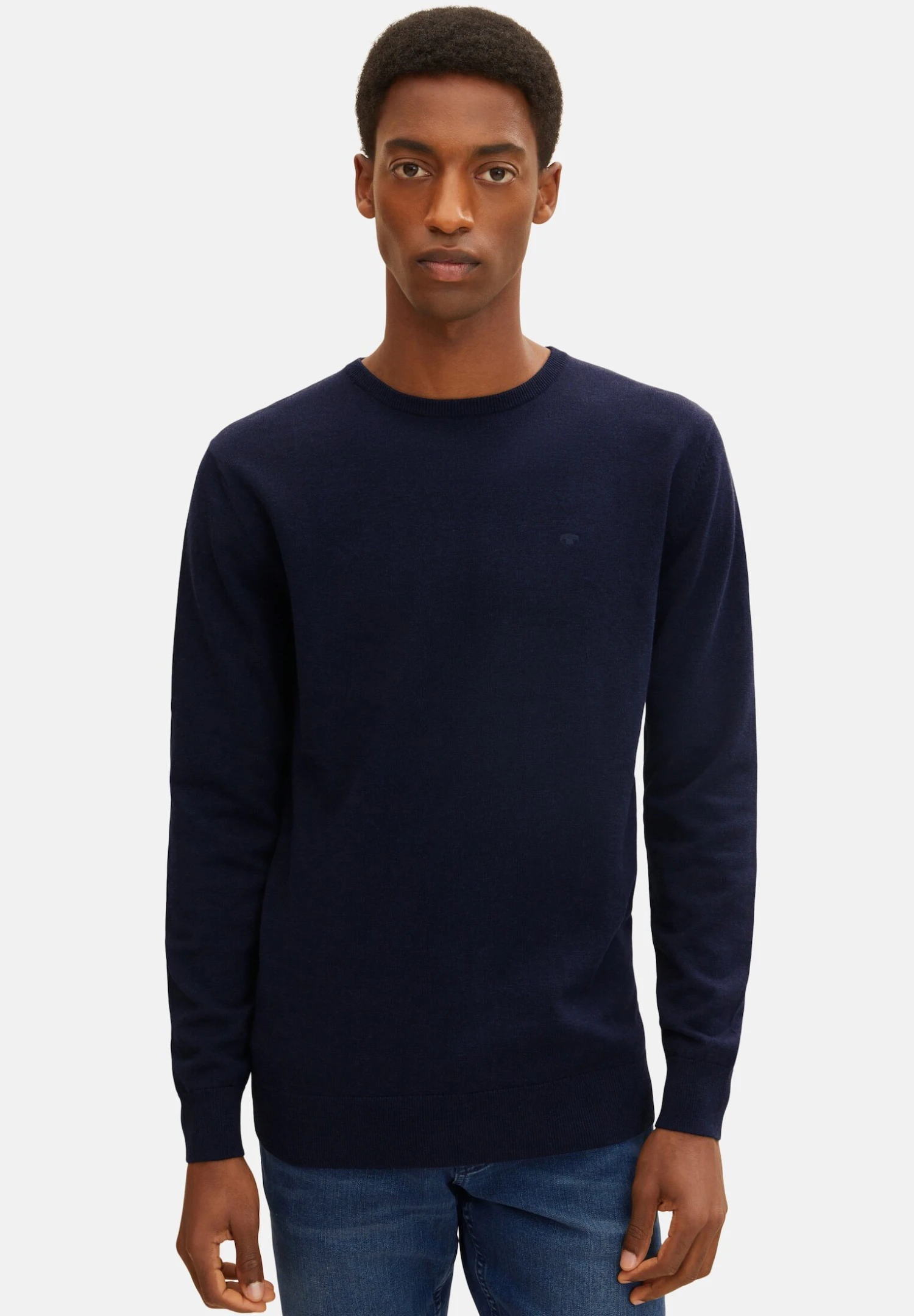 Tom Tailor Basic Crew NeckMaglioneNavy Melange Uomo Maglieria TO222Q0F9-K11 3 Tom Tailor Basic Crew NeckMaglioneNavy Melange Uomo Maglieria TO222Q0F9-K11