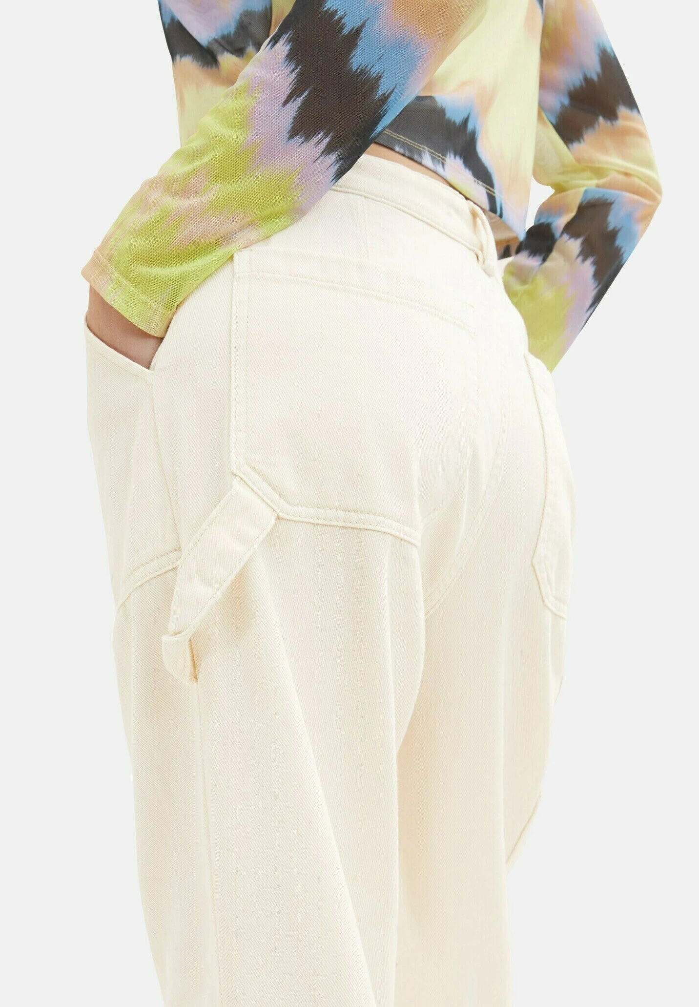 TOM TAILOR Denim Straight FitJeans A SigarettaCreme Donna Jeans TO721N0B4-A11 10 TOM TAILOR Denim Straight FitJeans A SigarettaCreme Donna Jeans TO721N0B4-A11 - immagine 8