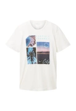 Tom Tailor KurzarmT-Shirt Con StampaWeiß Uomo T-shirt E Polo TO222O1BT-A11 -Tom Tailor c354f0c663fb4072b466fdb830c84ead