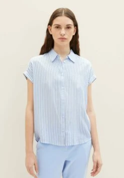 Tom Tailor GestreifteCamiciaBlue White Thin Stripe Donna Camicie E Bluse TO221E15V-K11