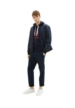 Tom Tailor Mit PrintFelpa Con CappuccioSky Captain Blue Uomo Maglieria E Felpe TO222S0H9-K11