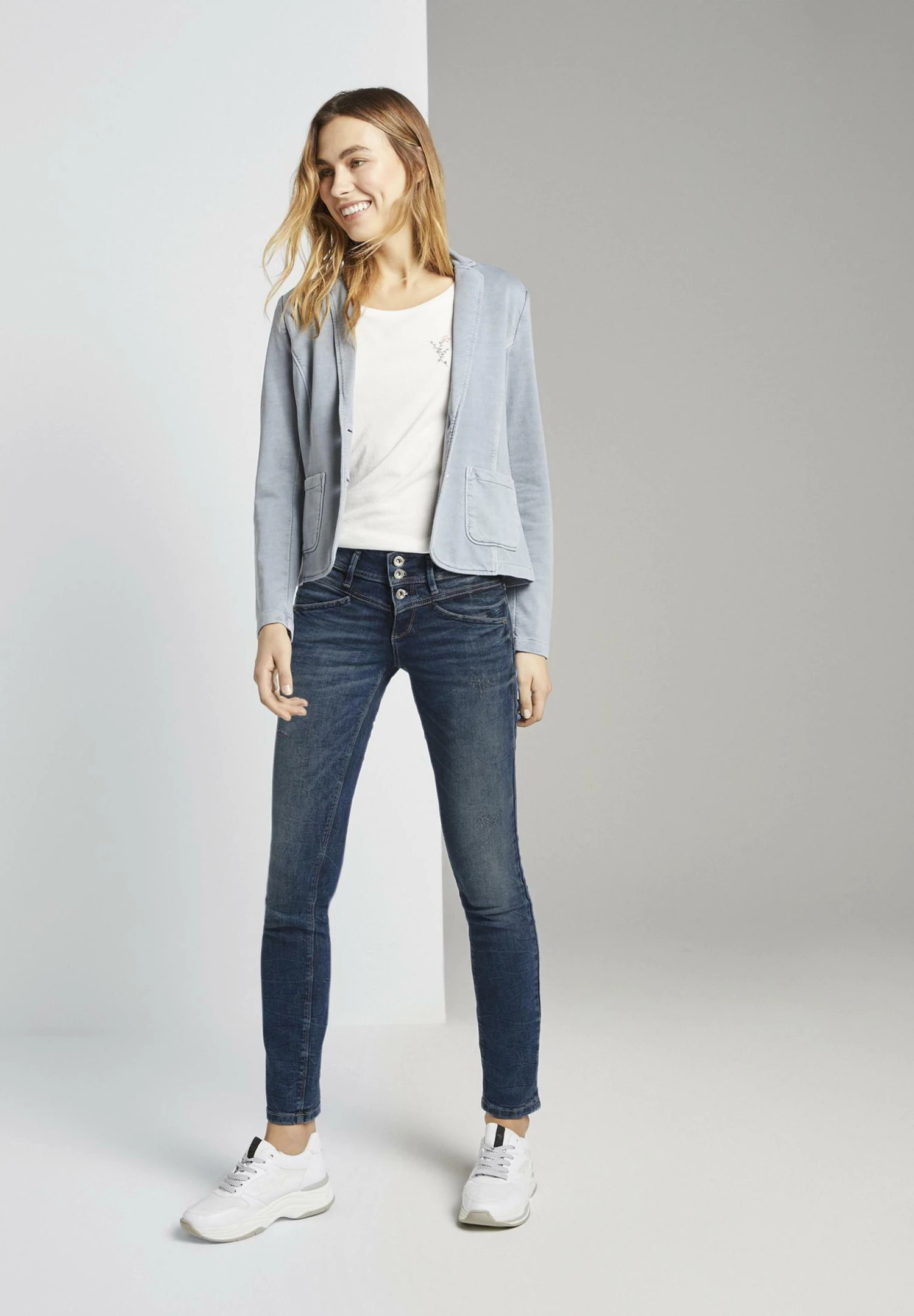 Tom Tailor AlexaJeans Slim FitRandom Bleached/Blue Denim Donna Jeans TO221N09C-K11 4 Tom Tailor AlexaJeans Slim FitRandom Bleached/Blue Denim Donna Jeans TO221N09C-K11 - immagine 2
