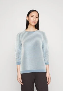 TOM TAILOR Denim Striped Jacquard - Felpa - Midblue White