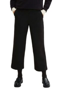 Tom Tailor Loose Fit PantaloniDeep Black Donna Pantaloni TO221A0HU-Q11 -Tom Tailor c6806528f13d49b4a93dc3841d3c7ab7