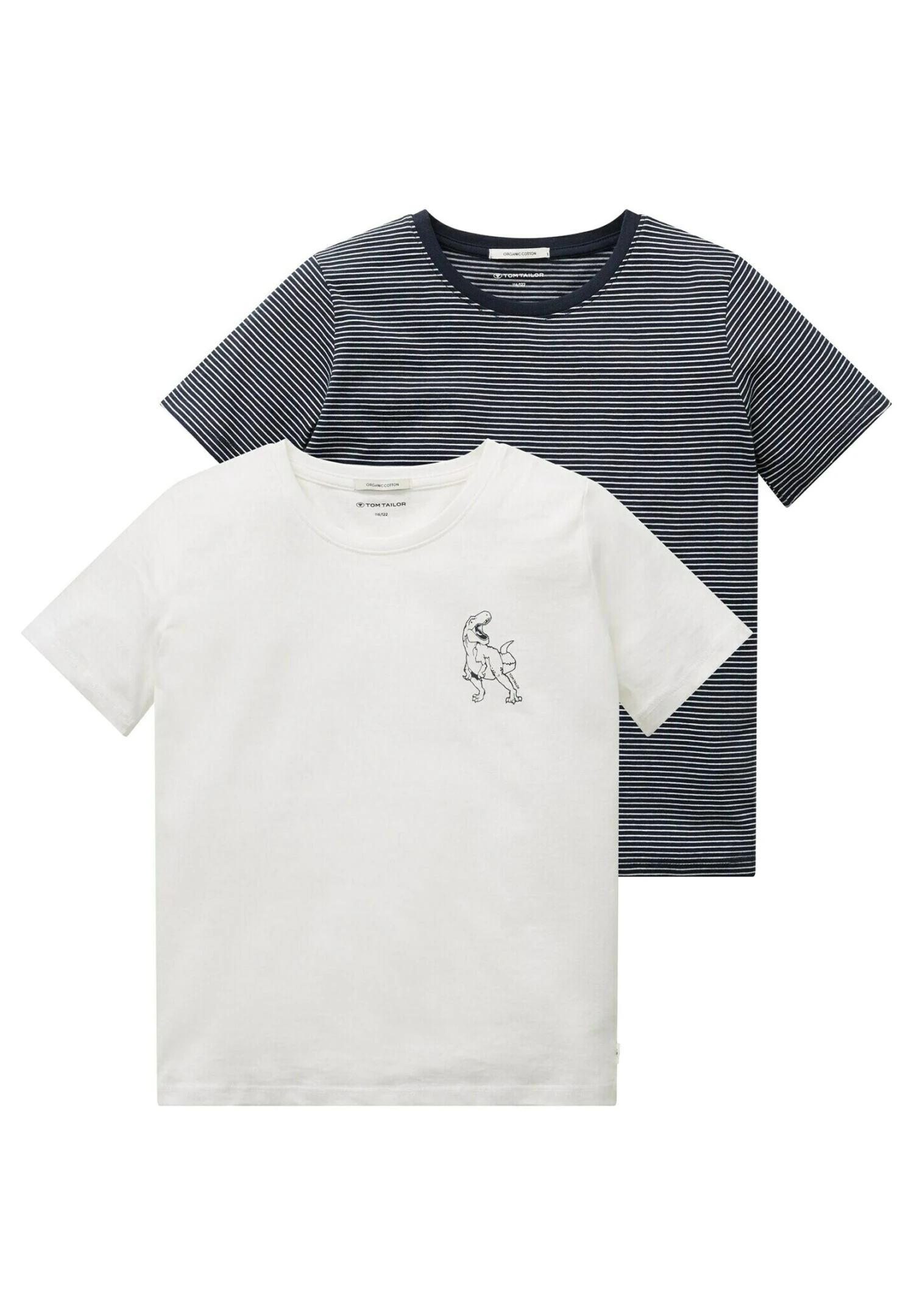 Tom Tailor 2 Pack Printed TeesT-Shirt Con StampaWhite Bambini T-shirt & Top TO224G0T8-A11 3 Tom Tailor 2 Pack Printed TeesT-Shirt Con StampaWhite Bambini T-shirt & Top TO224G0T8-A11