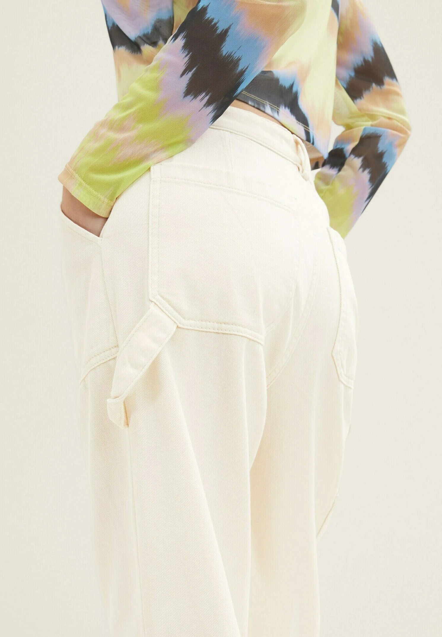 TOM TAILOR Denim Straight FitJeans A SigarettaCreme Donna Jeans TO721N0B4-A11 6 TOM TAILOR Denim Straight FitJeans A SigarettaCreme Donna Jeans TO721N0B4-A11 - immagine 4