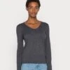 Tom Tailor Basic V NeckMaglioneEvident Anthracite Donna Maglieria TO221I0GG-Q13 2 Tom Tailor Basic V NeckMaglioneEvident Anthracite Donna Maglieria TO221I0GG-Q13 -Tom Tailor c9da6d371e6d4416bff720f4336bc44d