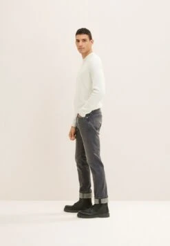 Tom Tailor JoshJeans A SigarettaUsed Mid Stone Grey Denim Uomo Jeans TO222G0B0-C11 -Tom Tailor c9e767dca5344e80933fbb5022576d42