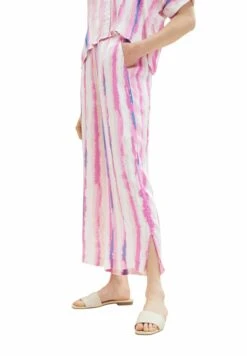 Tom Tailor Gemusterte PantaloniPink Tie Dye Stripe Donna Pantaloni TO221A0J6-J11