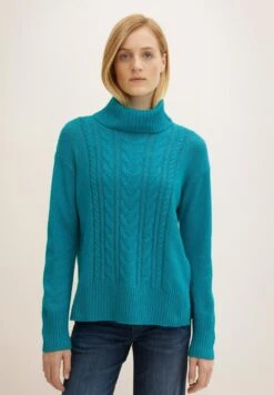 Tom Tailor MaglioneTeal Blue Melange Donna Maglieria TO221I0SK-P11