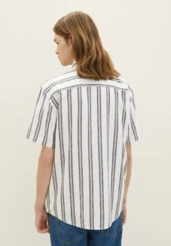 TOM TAILOR Denim Mit StreifenCamiciaWhite Navy Red Stripe Uomo Camicie TO722D0RU-A11 10 TOM TAILOR Denim Mit StreifenCamiciaWhite Navy Red Stripe Uomo Camicie TO722D0RU-A11 -Tom Tailor cd8bfb896a21430694675b31a0f55939