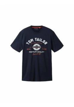 Tom Tailor Mit LogoT-Shirt Con StampaSky Captain Blue Uomo T-shirt E Polo TO222O1CG-K11 -Tom Tailor ce0b45f45ad54745989b898f6bf49898