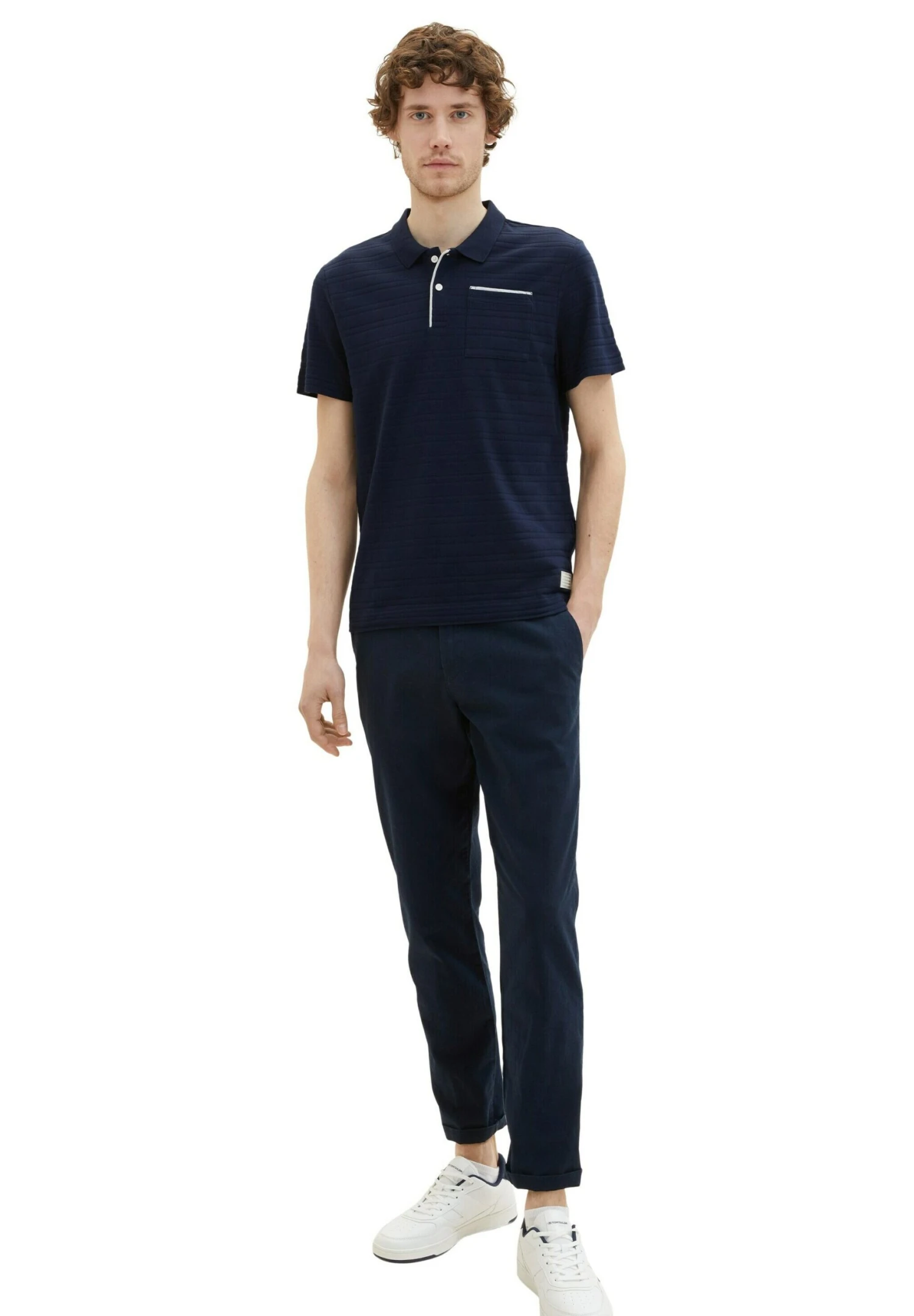 Tom Tailor Mit StrukturPoloSky Captain Blue Uomo T-shirt E Polo TO222P0DE-K12 3 Tom Tailor Mit StrukturPoloSky Captain Blue Uomo T-shirt E Polo TO222P0DE-K12
