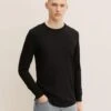 TOM TAILOR Denim LangarmMaglietta A Manica LungaBlack Uomo T-shirt E Polo TO722O18W-Q11