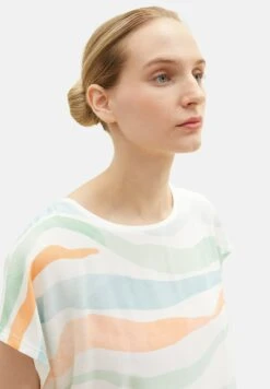 Tom Tailor T-Shirt Con StampaWhisper White Donna T-shirt E Top TO221D1IP-A11 -Tom Tailor cfcfdb8087654ef6b0caeb588600161f