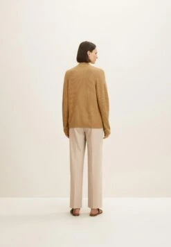 Tom Tailor BasicCardiganSoft Light Camel Melange Donna Maglieria TO221I0S1-B11 -Tom Tailor cff17796fb7e4e7d85873f19888b8558