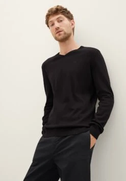 Tom Tailor Basic V Neck- Maglione - Black