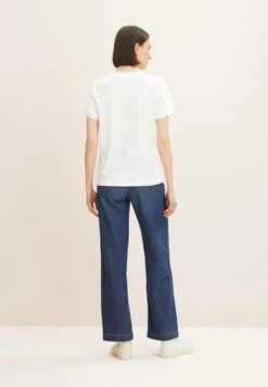 Tom Tailor T-Shirt With EmbroideryT-Shirt Con StampaWhisper White Donna T-shirt E Top TO221D1CJ-A11 -Tom Tailor d13d9cf811dd4e84b097e17af4c1196a