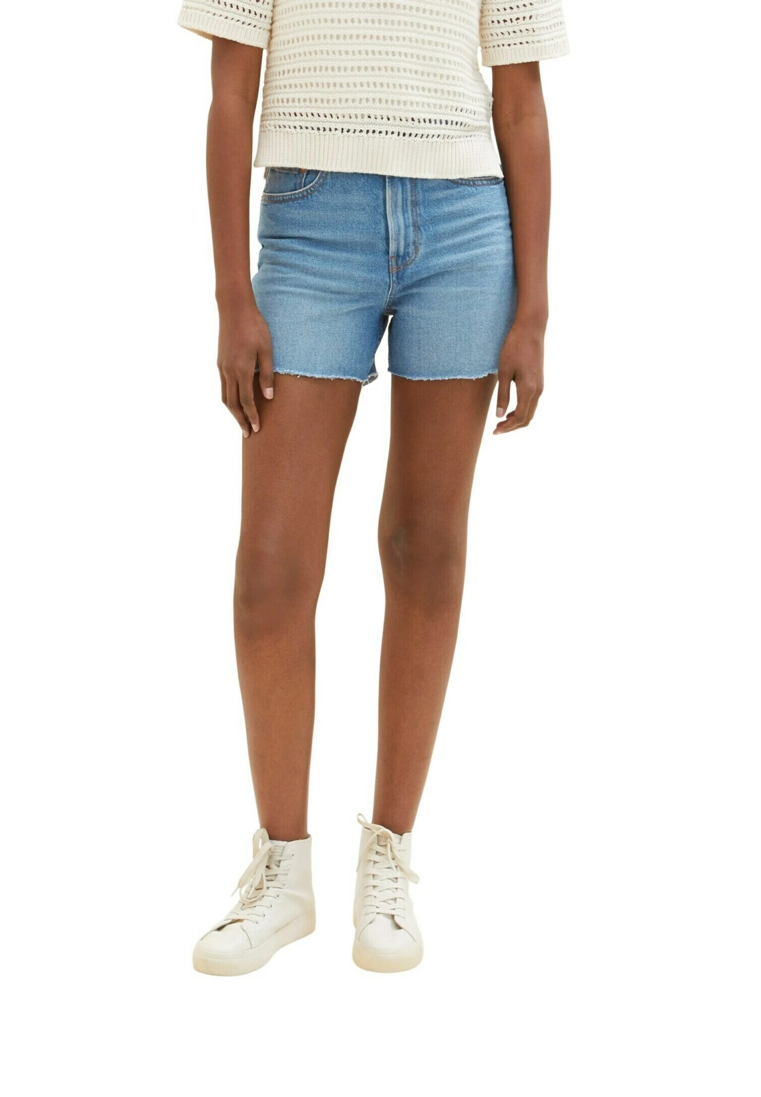 TOM TAILOR Denim MomShorts Di JeansUsed Mid Stone Blue Denim Donna Jeans TO721S03U-K11 9 TOM TAILOR Denim MomShorts Di JeansUsed Mid Stone Blue Denim Donna Jeans TO721S03U-K11 - immagine 7