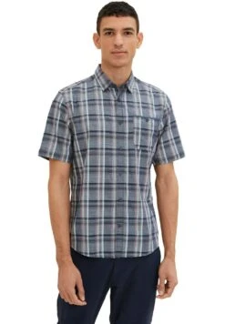 Tom Tailor Mit Karomuster - Camicia - Navy Colorful Check -Tom Tailor d31945b58a6744de9af45cf74d9f002a